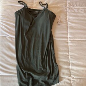 No Boundaries Olive Green Dress